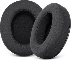 Replacement Ear Pads for  MDR 7506 - GVOEARS Earpad Mesh Fabric Cushions for MDR V6 V7 MDR-CD900ST Headphones with Memory Foam (Black)