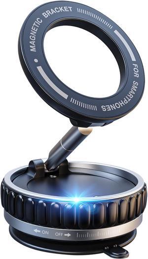 Strong Magnetic Phone Holder for Your Car 360 Adjustable Car Phone Holder for iPhone Magsafe Additional 3 Spare Magnetic Rings Worry-Free Replacement of Phone Cases - Suitable for All Phones