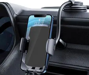 Phone Holders for Your Car [Gooseneck Flexible] Phone Stand for Car Dashboard Windshield Automotive Accessories [Strong Suction Cup] Cell Phone Car Mount for All iPhone Android Smartphone