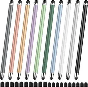10 PCS Stylus Stylus Pen for Touchscreen Stylus 2-in-1 High Sensitivity & Precision Suitable for All Touch Screens of iPhone/ipad/Android Tablets(10 Stylus Pen + 20 Tips)