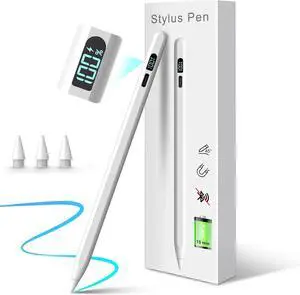 iPad Pencil 10th/9th GenerationLED Power Display Fast Charge  Pencil iPad Pen with Palm Rejection/Tilts Stylus Pen for 10/9/8/7/6th iPad Pro 12.9/11/M4 iPad Air 5/4/3/M2 Mini 6/5