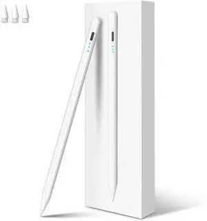 Stylus Pen for iPad Pencil 10th Generation 13 Mins Fast Charging  Pencil with Palm Rejection & Tilt Sensitivity Compatible w iPad 6/7/8/9/10/11 Pro 11/12.9/ M4 Air 3/4/5/M2/M3 Mini 5/6