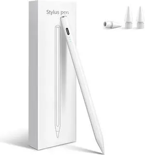 Stylus Pen for iPad 2025-2018 with 13mins Fast Charge Tilt Sensitive Palm Rejection Pencil for iPad 11th A16 10th/9th/8th/7th/6th Air 11/13 M2/M3 Pro 11/13 M4 Pro 12.9 Air 5/4/3 Mini 7/6/5