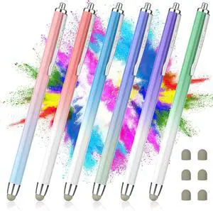 Stylus Pens for Touch Screens 6 Pack High Sensitivity Capacitive Stylus for iPad iPhone  Galaxy and Tablets Extra 6 Replacement Tips