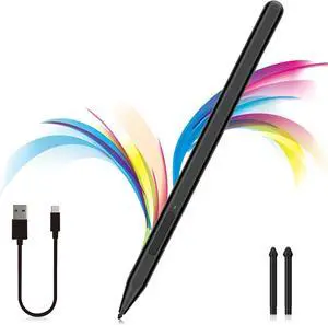 Stylus Pen for  Surface Pro11/10/9/8/X/7+/6/5/4/3 Surface Go 4/3/2/1 Surface Laptop1-6/Studio/Book 3/2/1 with Eraser Side Button Palm Rejection Tilt Function 1024 Pressure