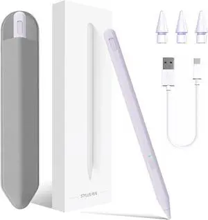 Stylus Pen for iPad 11th&10th Generation Pen with Pencil Holder Palm Rejection for Air11&13(M2/M3) Pad Pro 11&13(M4) iPad 6-11th iPad Pro 11/12.9  iPad Air 3/4/5 Mini 5/6