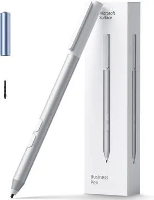 Surface Pen for Surface Pro 11 for Surface Pro/Go/Laptop/Book/Studio Series Surface Stylus with Replacement Tip 1024 Pressure Platinum Model 1896