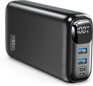Portable Charger 50000mAh Power Bank - 22.5W Fast Charging External Battery Pack LED Display USB-C Portable Cell Phone Charger for iPhone 16/15/14/13 Pro Android  Galaxy Etc