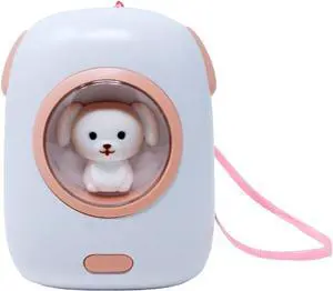 Cute Portable Charger/Power Bank | Compatible with iPhone Galaxy & Pixel | Doubles as a Rechargeable Hand Warmer | LED Display & Cute Pet-Themed Design (White)