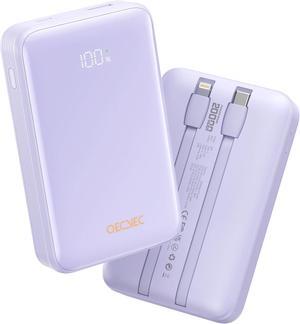 Portable Charger 20000mAh 22.5W Power Bank Fast Charging High Capacity Cell Phone Portable Power Banks with for iPhone  Android etc Travel Essential (Purple)