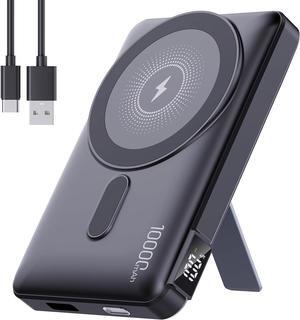 2025 Latest Magnetic Wireless Portable Charger Power Bank - 10000mAh Mag-Safe 22.5W PD Fast Max Charging with Built-in LED Display Magnetic Battery Pack for iPhone 16/15/14/13/12/Pro/Mini/Pro Max