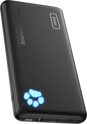 Portable Charger 20W PD3.0 Fast Charging Slimmest 10000mAh Power Bank USB C in/Out QC4+ Battery Pack Portable Phone Charger for iPhone 16 15 14 13 12 Pro  S22 S21 Google AirPods iPad