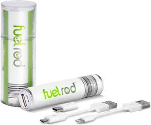 Portable Charger Kit - Pack of 2 - Includes All Cables & Adapters Compatible with All Tablets & Smart Phones Rechargeable Backup Power Bank Swap for Charged Rod at Kiosk