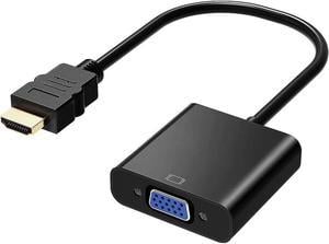 Isptewhie HDMI to VGA  Gold-Plated HDMI to VGA Adapter  Male to Female for Computer  Desktop  Laptop  PC  Monitor  Projector  HDTV  Chromebook  Raspberry Pi  Roku  Xbox and More