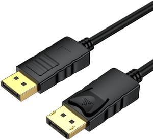 isptewhie DisplayPort to DisplayPort Cable 10 Ft  DP to DP Male to Male Cord Gold-Plated Cord  Supports 4K@60Hz  2K@144Hz Compatible for Computer  Laptop  Graphics Card  Docking Station 10 ft.