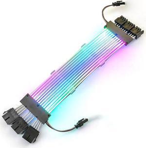 3 x 8 Pin(6+2) Addressable RGB GPU Power Extension Cable