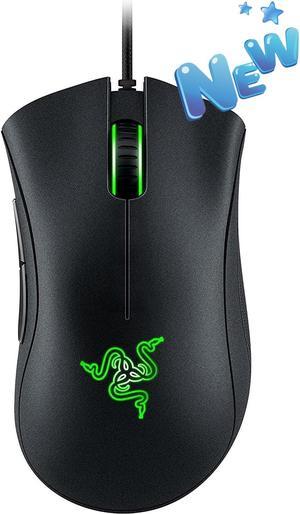 DeathAdder Essential 6400 DPI 4G Optical Esports Gaming Mouse: 5 Programmable Buttons - Mechanical Switches - 2.1m Braided Wire - Classic Black