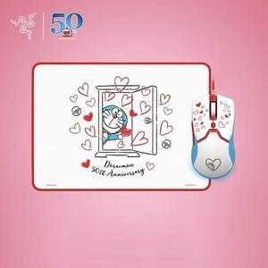 Doraemon 50th Anniversary Classical Gaming Mouse and Mouse Pad Combo: Viper Mini Ultralight - 8500 DPI Optical Sensor - Chroma RGB Underglow Lighting - 6 Programmable Buttons