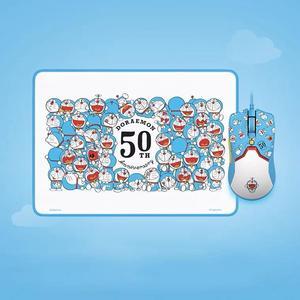 Doraemon 50th Anniversary Classical Gaming Mouse and Mouse Pad Combo: Viper Mini Ultralight - 8500 DPI Optical Sensor - Chroma RGB Underglow Lighting - 6 Programmable Buttons