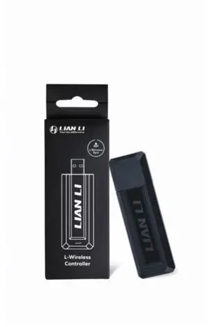 LIAN-LI UNI Fan L-Wireless Controller for SL Wireless, TL Wireless & Strimer Wireless with PWM SATA Cable - Black