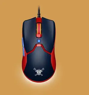 ONE PIECE LUFFY Limited Edition Gaming Mouse: Viper Mini Ultralight - 8500 DPI Optical Sensor - Chroma RGB Underglow Lighting - 6 Programmable Buttons
