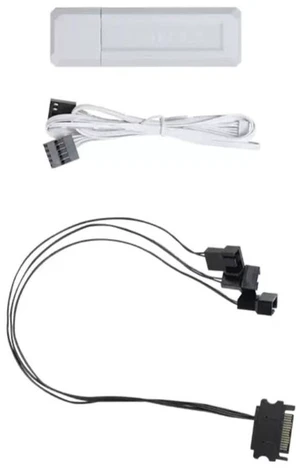 LIAN-LI UNI Fan L-Wireless Controller for SL Wireless, TL Wireless & Strimer Wireless with PWM SATA Cable - White LIAN-LI UNI Fan L-Wireless Controller for SL Wireless, TL Wireless & Strimer Wireless with PWM SATA Cable - White