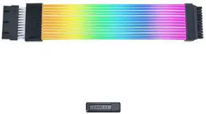 LIAN-LI Strimer Wireless 24 Pin Addressable RGB Power Extension Cable - Included Wireless Transmitter
