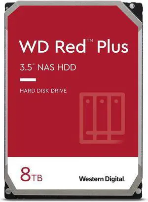 Western WD80EFBX Digital Red Plus WD80EFBX 8 TB Hard Drive - 3.5" Internal - SATA (SATA/600) - Conventional Magnetic Recording (CMR) Method