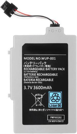 3.7V 3600mAh Rechargeable Battery Pack Replacement for Nintendo Wii U Gamepad