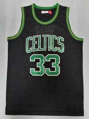 Boston Celtics Bird black Basketball Jersey X-Large