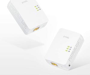 Zyxel 1300 Mbps MIMO Powerline Gigabit Ethernet Adaptor Pack of 2 [PLA5405v2]