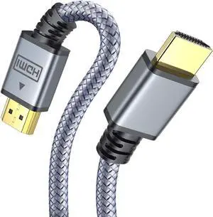 HDMI Cable 6ft, High Speed 18Gbps 4K HDMI 2.0 Cable, Supports 4K HDR,3D,2160p,1080p,Ethernet and Audio Return 30AWG Braided HDMI Cord, 60HZ Compatible UHD TV,PS4,PS3,Blu-ray,PC,Projector HDMI Cable 6ft, High Speed 18Gbps 4K HDMI 2.0 Cable, Supports 4K HDR,3D,2160p,1080p,Ethernet and Audio Return 30AWG Braided HDMI Cord, 60HZ Compatible UHD TV,PS4,PS3,Blu-ray,PC,Projector