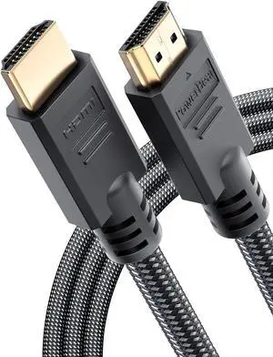 4K HDMI Cable 10 ft High Speed, Braided Nylon & Gold Connectors, 4K @ 60Hz, Ultra HD, 2K, 1080P & ARC Compatible for Laptop, Monitor, PS5, PS4, Xbox One, Fire TV, Apple TV & More 4K HDMI Cable 10 ft High Speed, Braided Nylon & Gold Connectors, 4K @ 60Hz, Ultra HD, 2K, 1080P & ARC Compatible for Laptop, Monitor, PS5, PS4, Xbox One, Fire TV, Apple TV & More