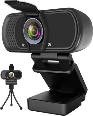 Webcam 1080P,HD Webcam with Microphone,PC Laptop Desktop USB Webcams with 110 Degree Wide Angle,Computer Web Camera with Rotatable Clip Webcam 1080P,HD Webcam with Microphone,PC Laptop Desktop USB Webcams with 110 Degree Wide Angle,Computer Web Camera with Rotatable Clip