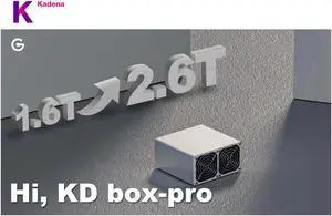 New Goldshell KD BOXpro  Miner KDA Miner Ready To Delivery KD Box pro without psu 2.6T hash rate KDA Miner