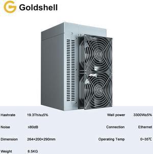 New Arrival Gold shell CK6 Best Miner For CKB New Upgrade Nervos Network Super Computing Server New Upgrade, 19.3H/s±5% | 3300W±5% | 0.17W/M