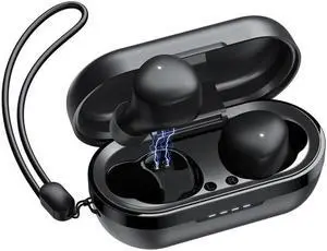 JOYROOM JR-TL1 Pro TWS Touch Bluetooth Earphone with Charging Box & Lanyard (Black)
