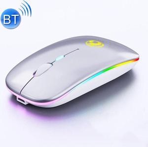 Gaming Mouse, iMICE  E-1300 4 Keys 1600DPI Luminous Wireless Silent Desktop Notebook Mini Mouse, Style:Dual-modes Luminous Edition