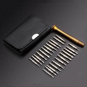 2 Sets 25 In 1 Multi-Purpose Leather Case Manual Screwdriver Batch Set Mobile Phone Notebook Repair Tool