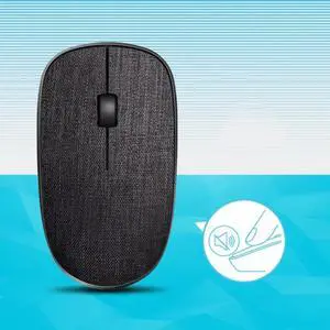 Rapoo M200GPlus 1300 DPI Multi-modes Bluetooth + 2.4G Fabric Wireless Bluetooth Office Mouse (Obsidian Black)