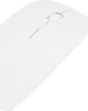 MF-822 2.4G Wireless Mouse 4 Keys Mute Office Ultra-Thin Mouse (White)