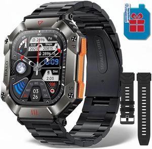 Rugged Military Smart Men For Xiaomi Android Ios Bluetooth Call Gps Fitness Track Sport Waterproof Smart 2 Inch
