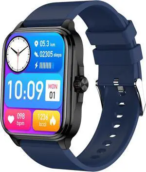 T90 Smart Watch Bluetooth Calling Body Temperature Heart Rate Blood Pressure Blood Oxygen Blood Glucose Silicone Bracelet