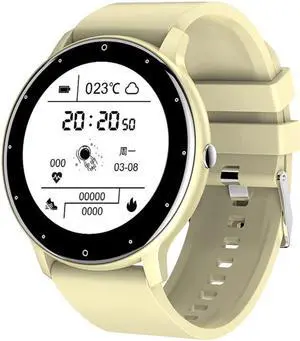 Fashion Bluetooth Sport Smart Watch, Support Multiple Sport Modes, Sleep Monitoring, Heart Rate Monitoring, Blood Pressure Monitoring (Yellow)
