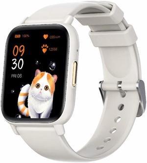 DM60+ 1.83 inch BT5.2 Smart Sport Watch, Support Bluetooth Call / Sleep / Blood Sugar / Blood Oxygen / Temperature / Heart Rate / Blood Pressure Health Monitor (White)