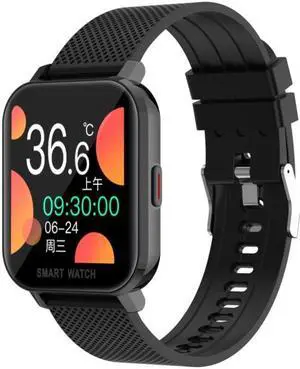 MT28 1.54 inch TFT Screen IP67 Waterproof Business Sport Silicone Strip Smart Watch, Support Sleep Monitor / Heart Rate Monitor / Blood Pressure Monitoring Silicone Strip (Black)