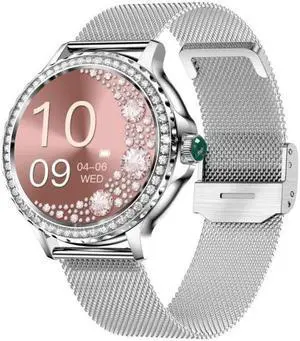 NX19 1.3 inch IP68 Waterproof Color Screen Smart Watch,Support Heart Rate / Blood Pressure / Blood Oxygen Monitoring (Silver)