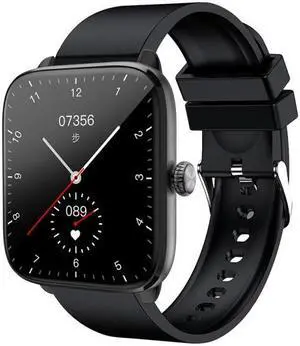 T20 1.96 inch IP67 Waterproof Silicone Band Smart Watch, Supports Dual-mode Bluetooth Call / Heart Rate Monitoring (Black)