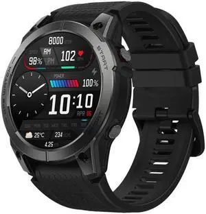 Zeblaze Stratos 3 1.43 inch AMOLED Screen IP68 Waterproof Smart Watch, Support Bluetooth Call / GPS (Black)