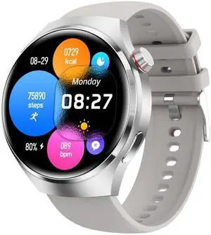 GT4 Smart Bracelet 1.53 inch Smart Watch, Support Bluetooth Call / NFC / Heart Rate (Silver)